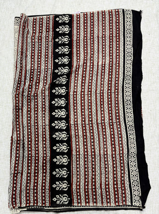 Hand Block Print Cotton Saree with Unstitched Blouse Piece