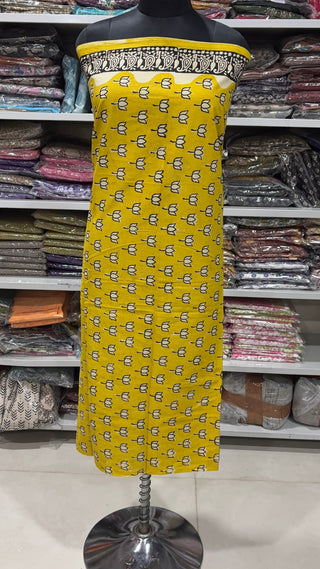 Handblock Cotton Suit Material with Cotton Dupatta