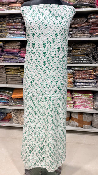 Cotton Block Print  suits - 2.5m running fabric
