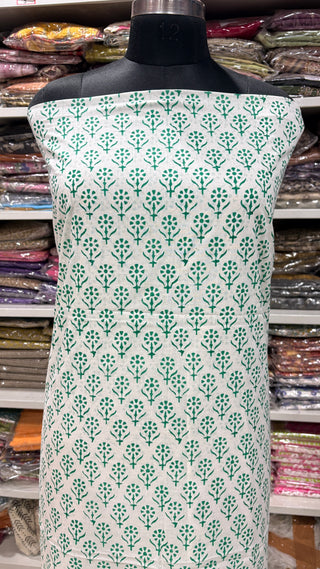 Cotton Block Print  suits - 2.5m running fabric