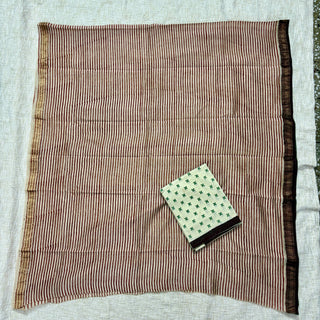 Handblock Maheshwari Suit Material with Maheshwari Dupatta