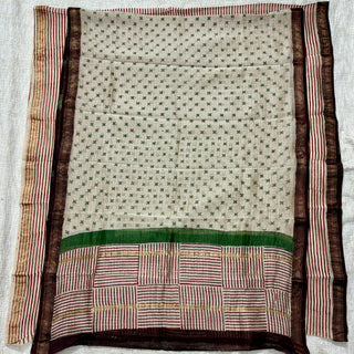 Handblock Maheshwari Suit Material with Maheshwari Dupatta