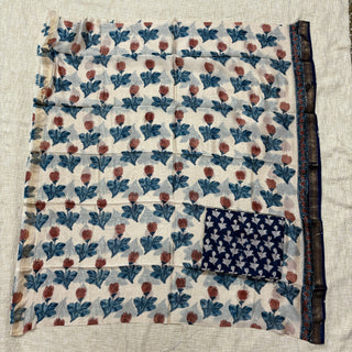 Handblock Maheshwari Suit Material with Maheshwari Dupatta