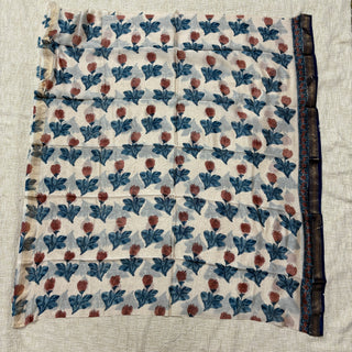 Handblock Maheshwari Suit Material with Maheshwari Dupatta