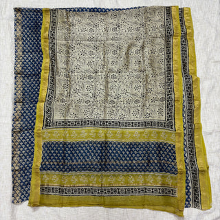 Handblock Maheshwari Suit Material with Maheshwari Dupatta