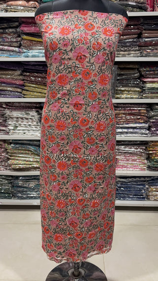 Handblock Cotton Suit Material with Cotton Dupatta