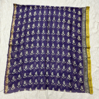 Handblock Maheshwari Suit Material with Maheshwari Dupatta