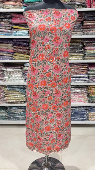 Handblock Cotton Suit Material with Cotton Dupatta