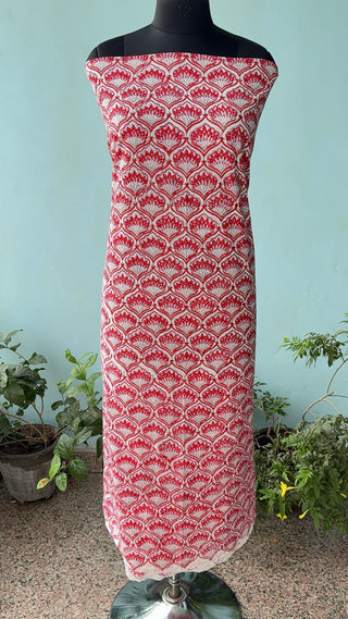 Handblock Cotton Suit Material with Cotton Dupatta