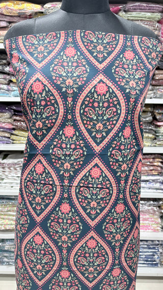 Handblock Cotton Office Wear Top Dupatta Combo