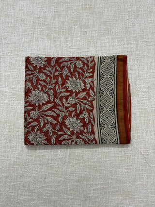 Handblock Chanderi Suit Material with Chanderi Dupatta