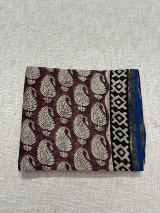 Handblock Chanderi Suit Material with Chanderi Dupatta