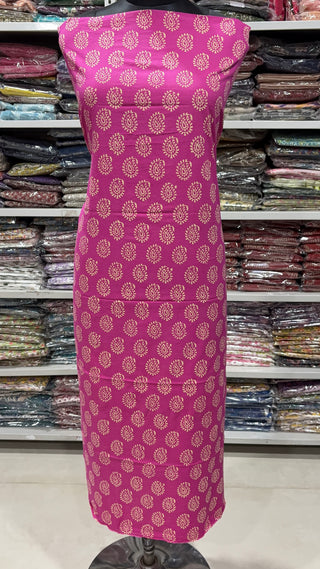 Handblock Cotton Suit Material with Cotton Dupatta