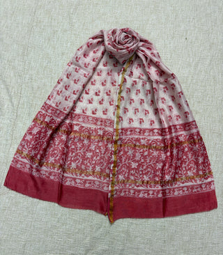 Handblock Chanderi Suit Material with Chanderi Dupatta