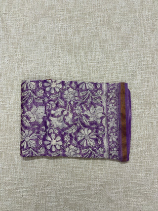 Handblock Chanderi Suit Material with Chanderi Dupatta