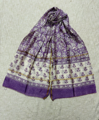 Handblock Chanderi Suit Material with Chanderi Dupatta