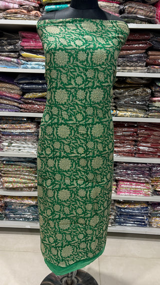 Print Hand block kota doria suit set for office wear (with extra lining included)