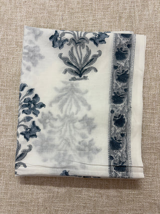 Cotton Handblock Office Wear Suit fabric with Kota Doria Dupatta