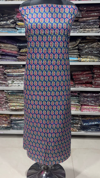 Handblock Cotton Suit Material with Cotton Dupatta