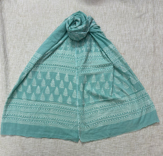Handblock Cotton Suit Material with Cotton Dupatta