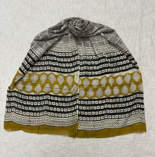 Handblock Cotton Suit Material with Cotton Dupatta