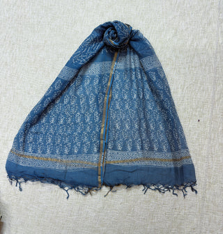 Cotton Handblock Office Wear Suit fabric with Kota Doria Dupatta
