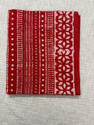 Cotton Handblock Office Wear Suit fabric with Kota Doria Dupatta