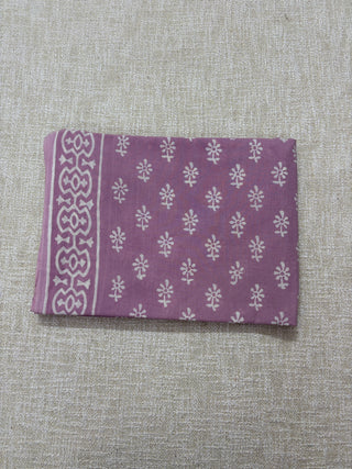 Cotton Handblock Office Wear Suit fabric with Kota Doria Dupatta