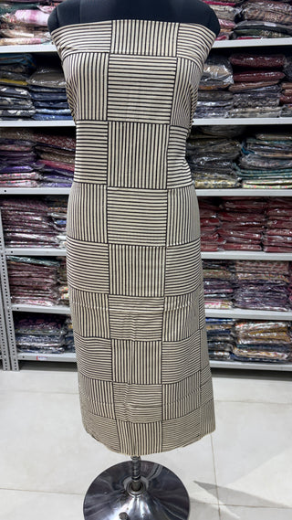 Cotton Handblock Office Wear Suit fabric with Kota doria Dupatta