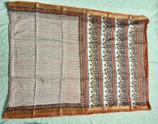 Maheshwari Silk Saree with Unstitched Blouse Piece