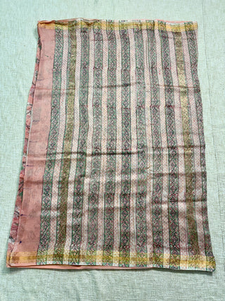 Maheshwari Silk Saree with Unstitched Blouse Piece