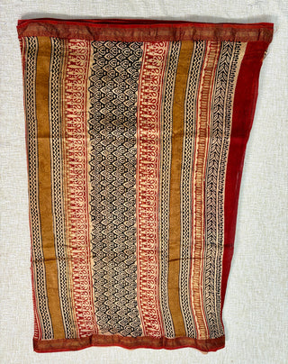 Maheshwari Silk Saree with Unstitched Blouse Piece