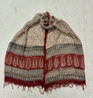 Ajrakh Hand block Kota Doria Suit set for office wear