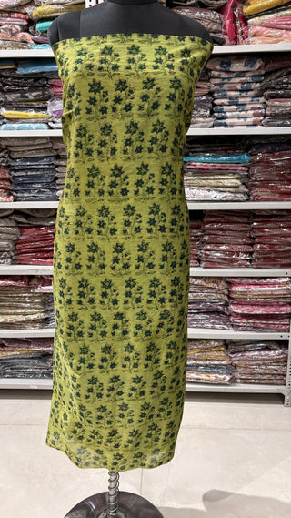 Ajrakh  Handblock Chanderi Suit Material with Chanderi Dupatta(Lining Included)