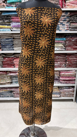 Ajrakh  Handblock Chanderi Suit Material with Chanderi Dupatta(Lining Included)