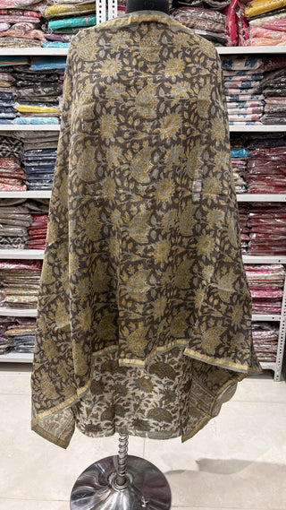 Ajrakh Handblock Chanderi Suit Material with Chanderi Dupatta(Lining Included)