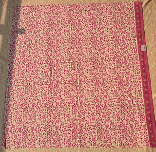 Cotton Handblock Office Wear Suit fabric with Kota Doria Dupatta (Code : 995)