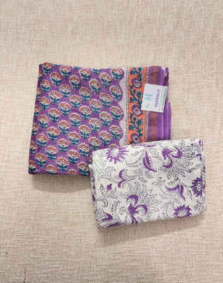 Handblock Chanderi Suit Material with Chanderi Dupatta