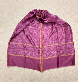 Handblock Chanderi Suit Material with Chanderi Dupatta