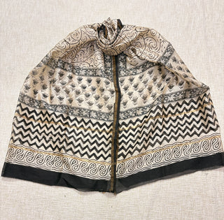 Handblock Chanderi Suit Material with Chanderi Dupatta