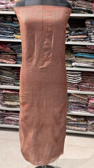 Handblock Chanderi Suit Material with Chanderi Dupatta(Lining Included)