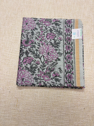 Handblock Chanderi Suit Material with Chanderi Dupatta