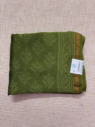 Handblock Chanderi Suit Material with Chanderi Dupatta