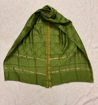 Handblock Chanderi Suit Material with Chanderi Dupatta