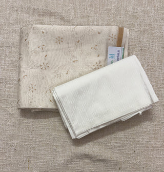 Handblock Chanderi Suit Material with Chanderi Dupatta