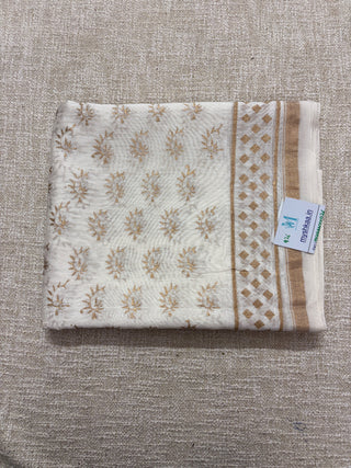Handblock Chanderi Suit Material with Chanderi Dupatta