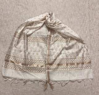 Handblock Chanderi Suit Material with Chanderi Dupatta