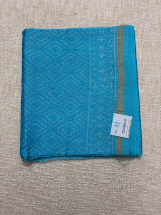 Handblock Chanderi Suit Material with Chanderi Dupatta