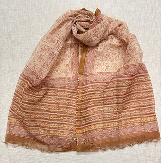 Cotton Handblock Office Wear Suit fabric with Kota Doria Dupatta