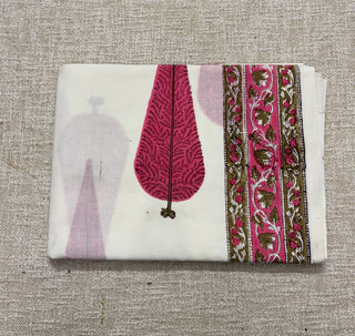 Premium Cotton Block Print Office Wear Suit fabric with Kota Doria Dupatta (44 inch width) and Heavy Bottom